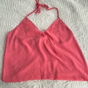 Coral halter top
